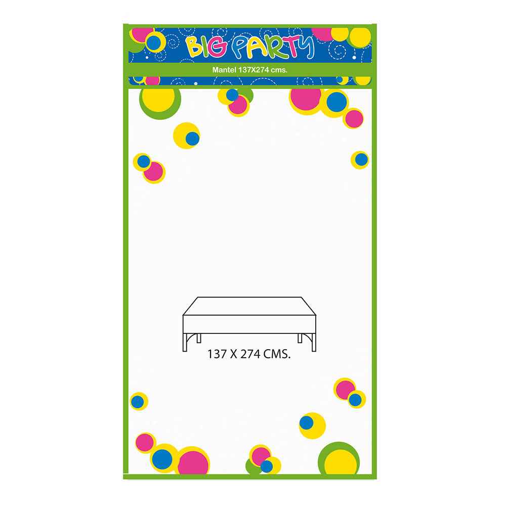 Mantel Blanco 137x274 cm Big Party | Big Party